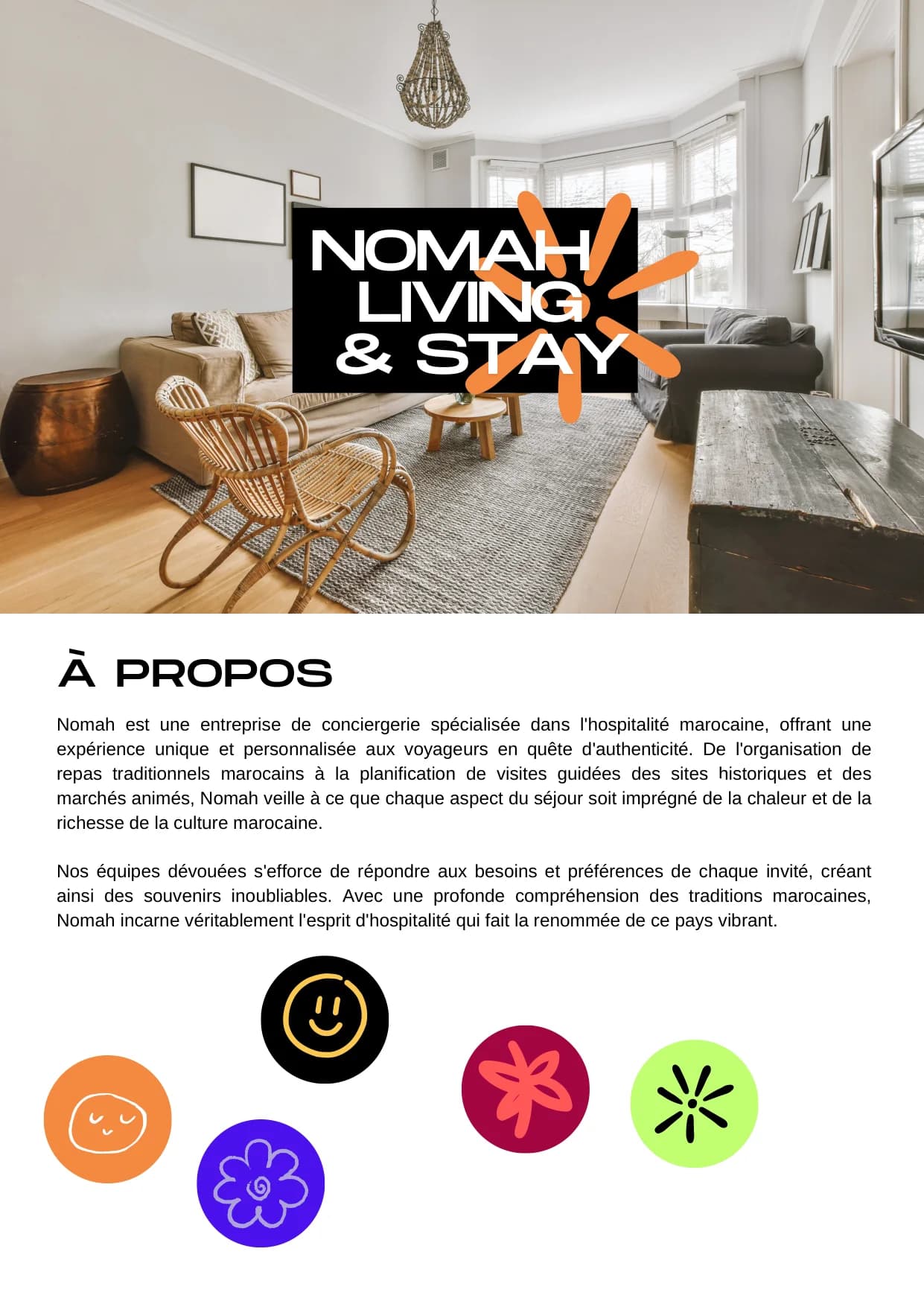 Page 3 du book de marque Nomah 2024.